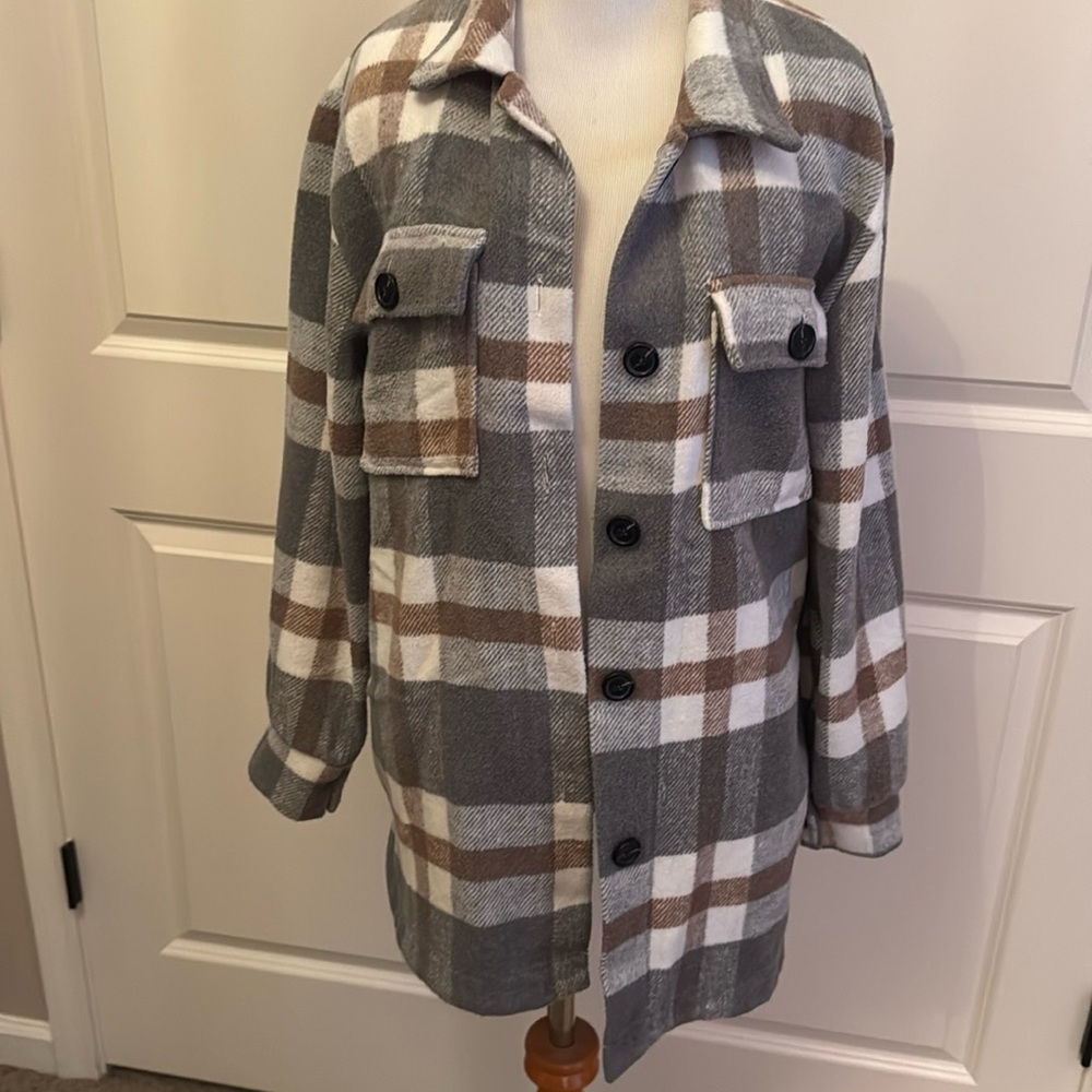 Boutique shirt coat, sz S